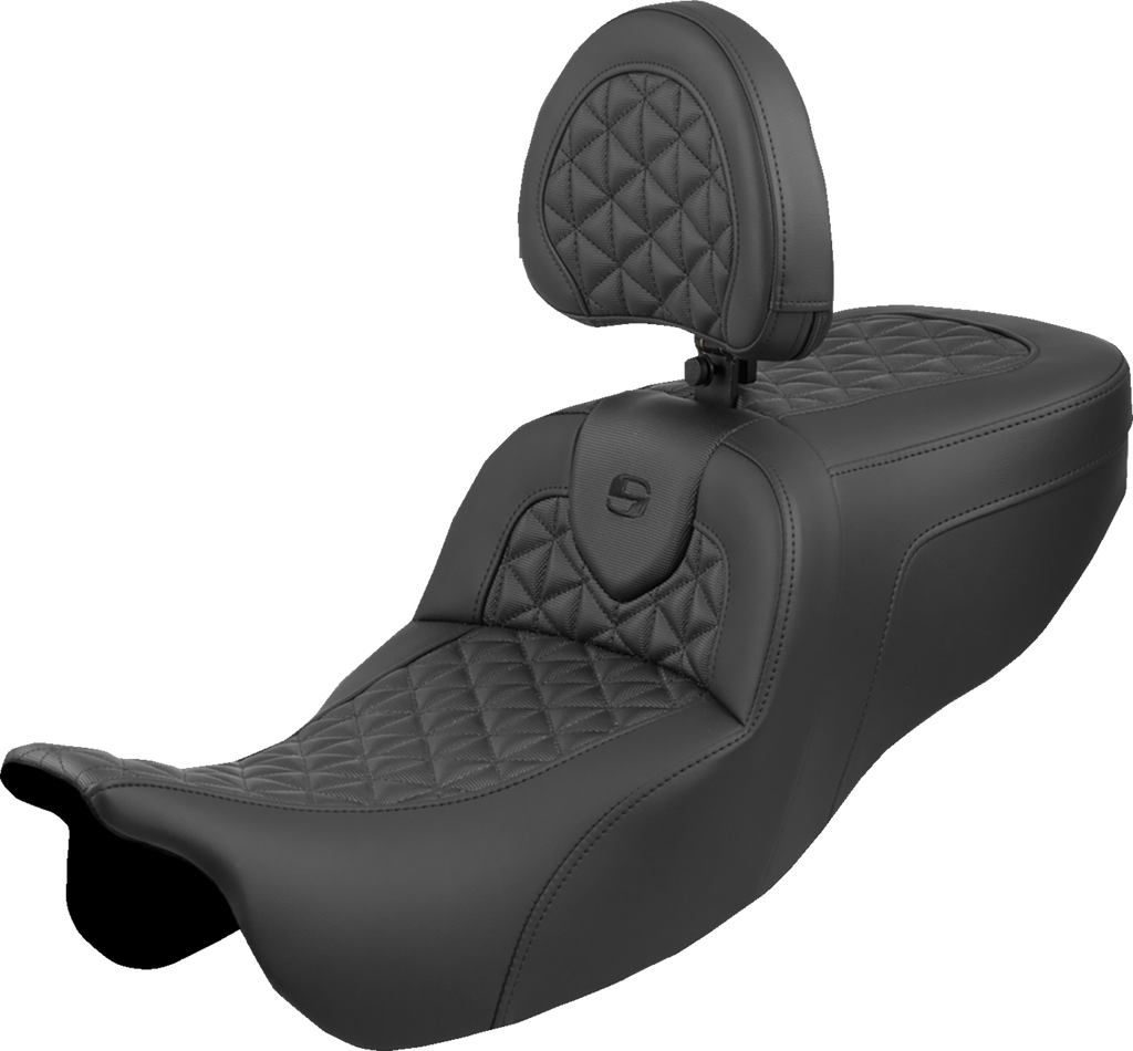 SADDLEMEN Roadsofa™ Seat with Backrest for FLRT/FLTRT 2015-2025 – Part Number 815-07-210B0