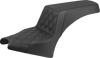 SADDLEMEN Step-Up Seat - Driver Lattice Stitch - Black - Indian Scout '25 I25-33-172