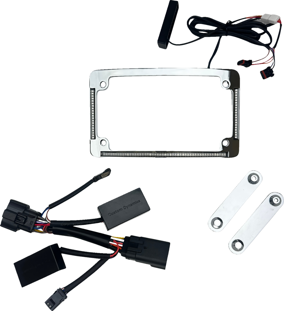 CUSTOM DYNAMICS LED License Plate Frame - Chrome TF05-23-C