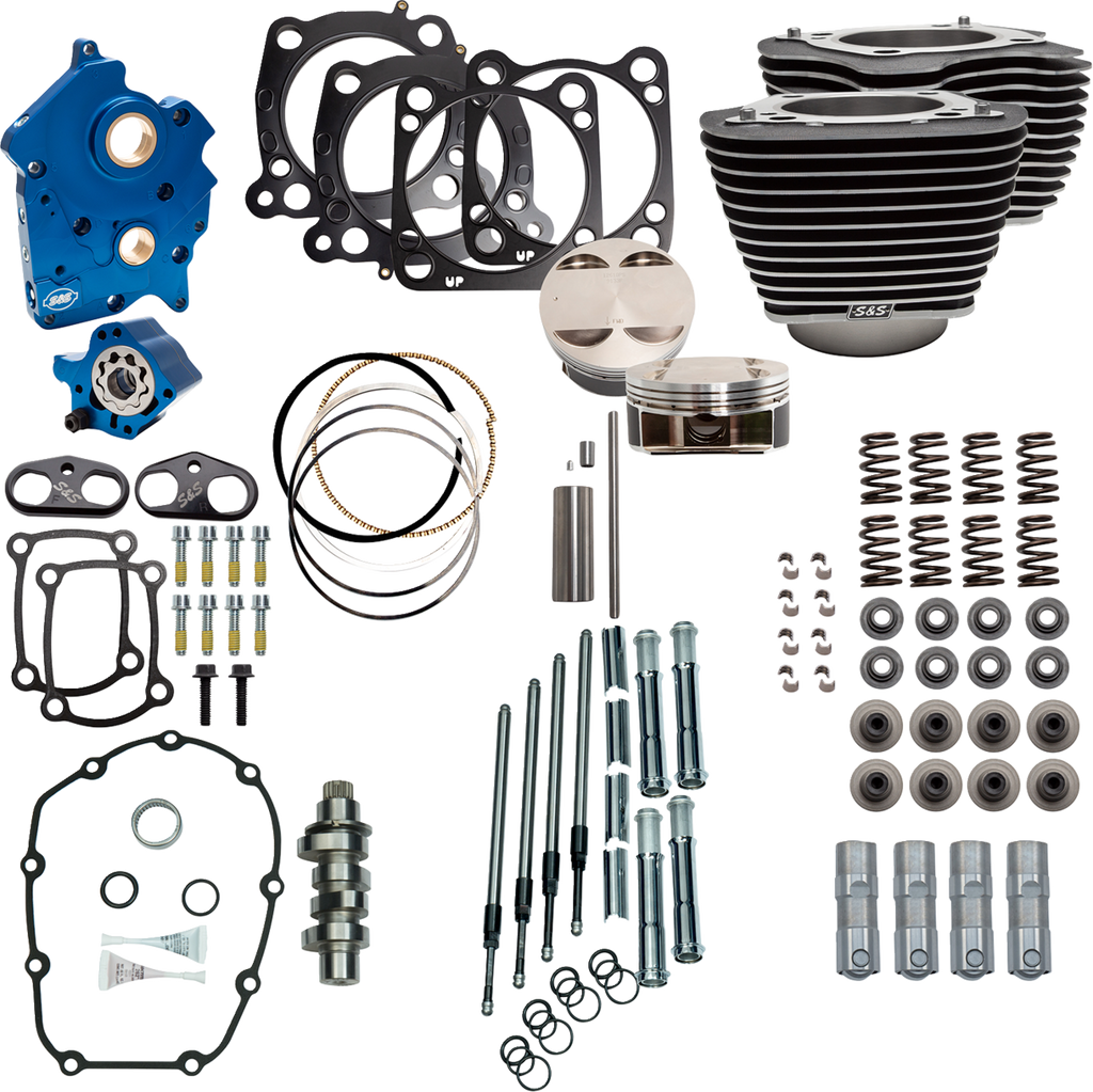 S&S Cycle Power Pack 4.500" Stroke Big Bore Kit for M8 Engines – 114" to 128" Displacement
