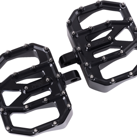 THRASHIN SUPPLY CO. Mini Aggressor Floorboards - Black - Rear TSC-2031-1-D