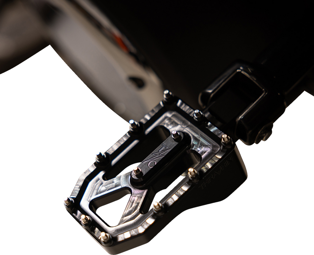 THRASHIN SUPPLY CO. Aggressor Footpegs - Rear - Black TSC-2022-1-D