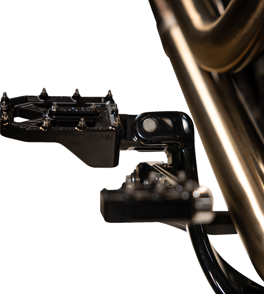 THRASHIN SUPPLY CO. Aggressor Footpegs - Rear - Black TSC-2022-1-D