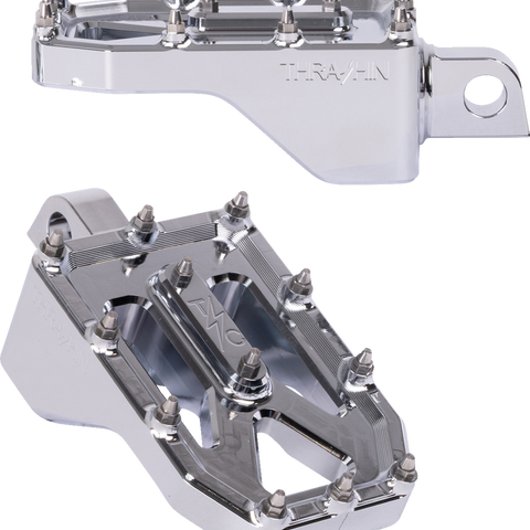 THRASHIN SUPPLY CO. Aggressor Footpegs - Rear - Chrome TSC-2022-3-D