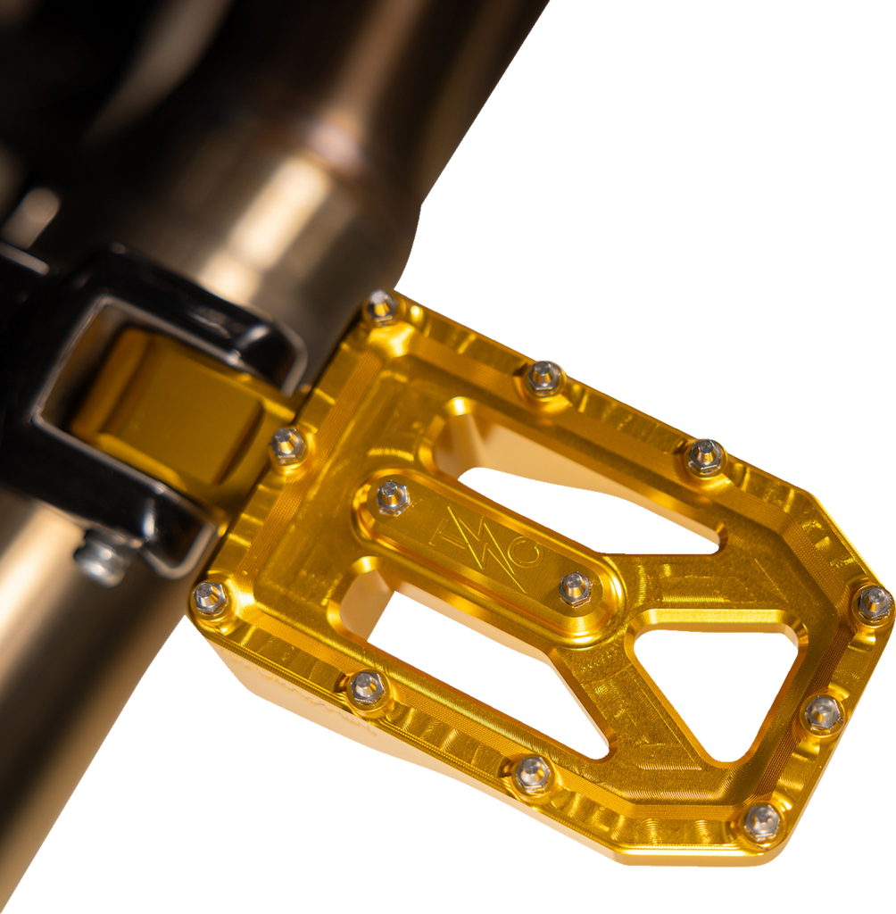 THRASHIN SUPPLY CO. Aggressor Footpegs - Rear - Gold TSC-2022-5-D