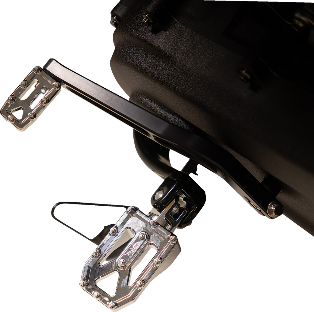 THRASHIN SUPPLY CO. Aggressor Rear Foot Pegs Chrome TSC-2022-3-D for Harley Davidson '72-'25