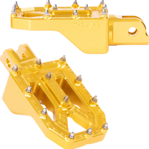 THRASHIN SUPPLY CO. Aggressor Footpegs - Front - Gold TSC-2022-5-SF
