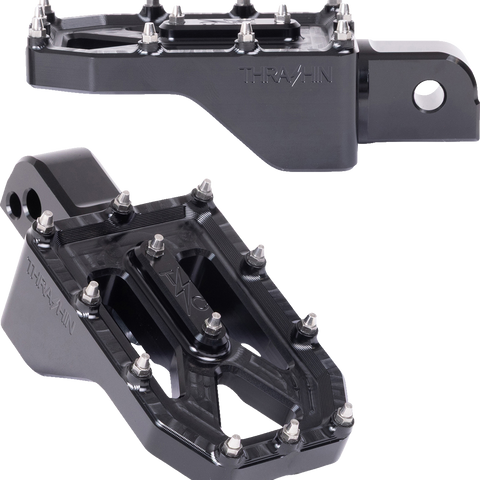 THRASHIN SUPPLY CO. Aggressor Footpegs - Rear - Black TSC-2022-1-SR