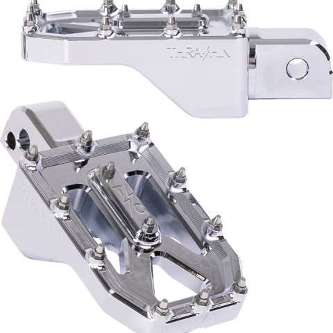 THRASHIN SUPPLY CO. Aggressor Footpegs - Rear - Chrome TSC-2022-3-SR