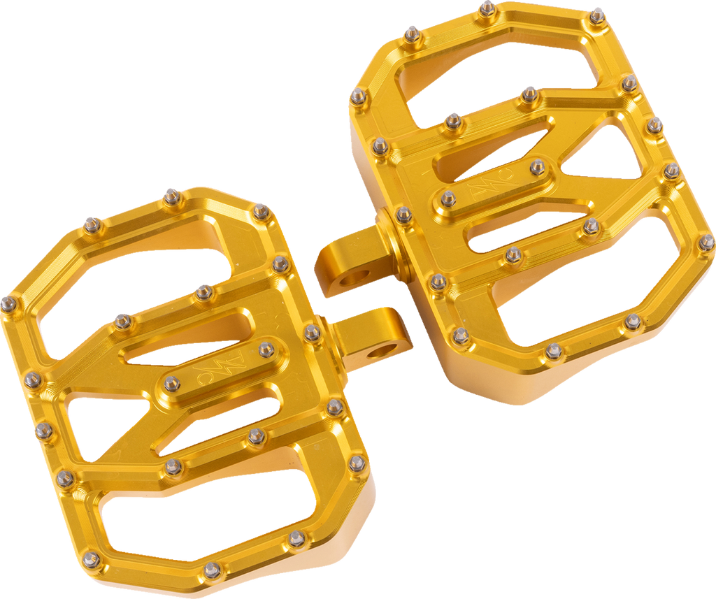 THRASHIN SUPPLY CO. Mini Aggressor Floorboards - Gold Rear TSC-2031-5-D