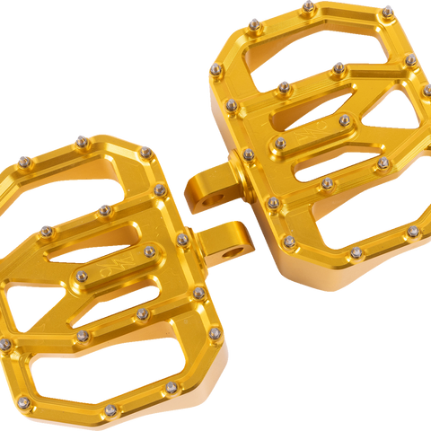 THRASHIN SUPPLY CO. Mini Aggressor Floorboards - Gold - Rear TSC-2031-5-D