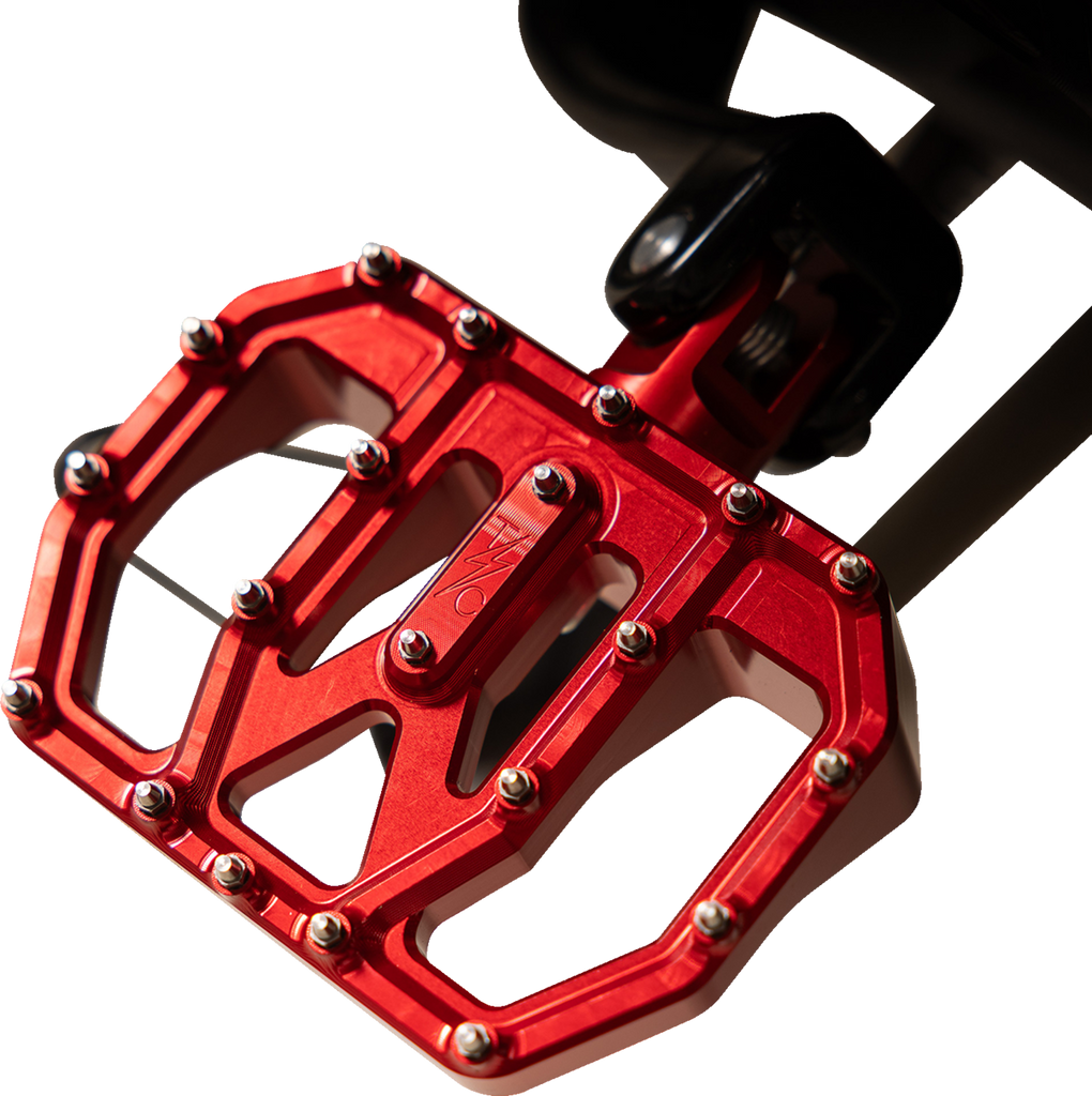 THRASHIN SUPPLY CO. Mini Aggressor Floorboards - Red - Rear TSC-2031-2-D