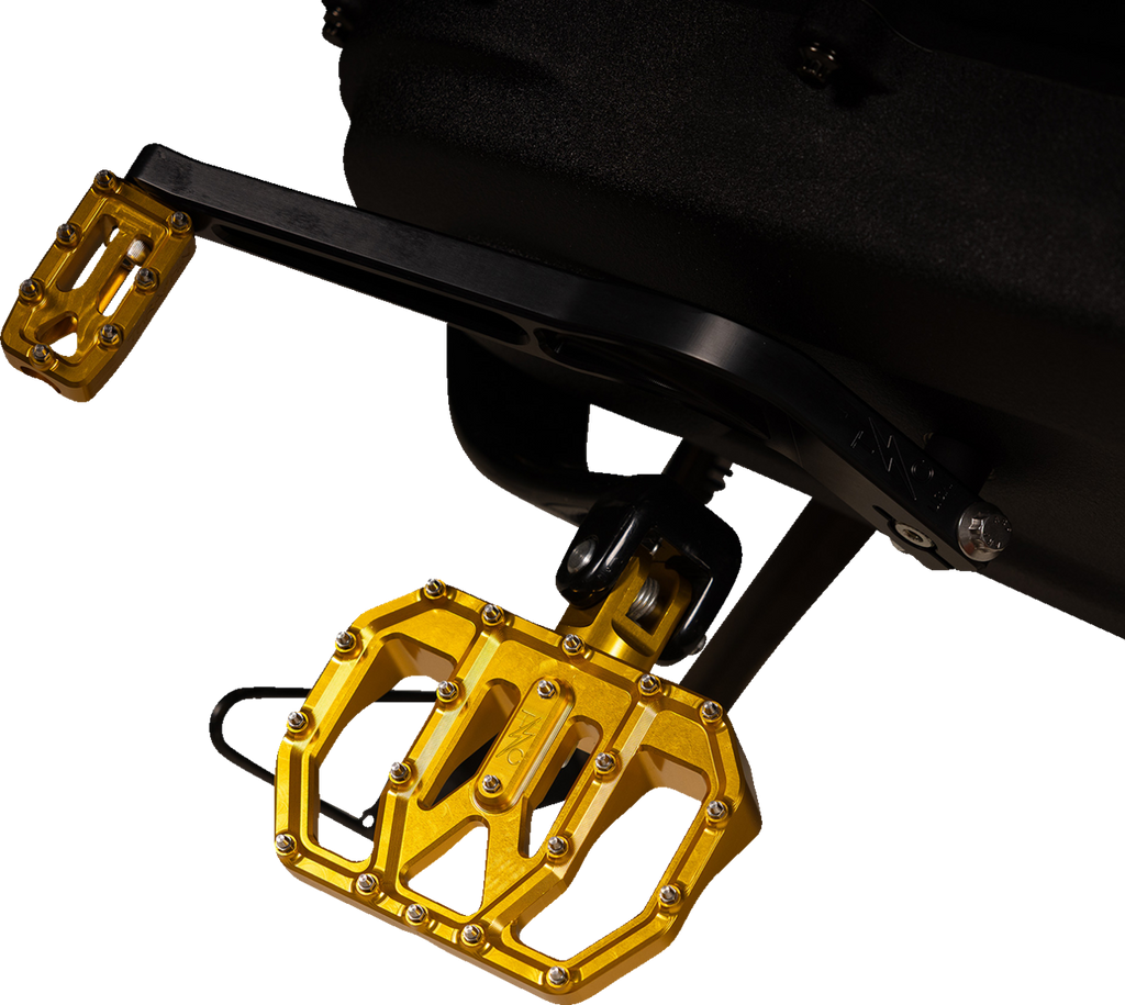 THRASHIN SUPPLY CO. Mini Aggressor Floorboards - Gold Rear TSC-2031-5-D