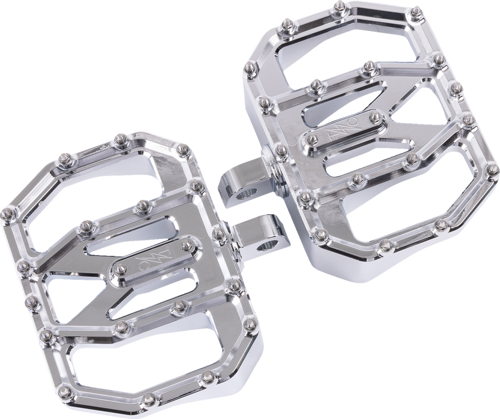 THRASHIN SUPPLY CO. Mini Aggressor Floorboards - Chrome - Rear TSC-2031-3-D