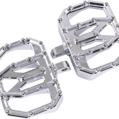 THRASHIN SUPPLY CO. Mini Aggressor Floorboards - Chrome - Rear TSC-2031-3-D