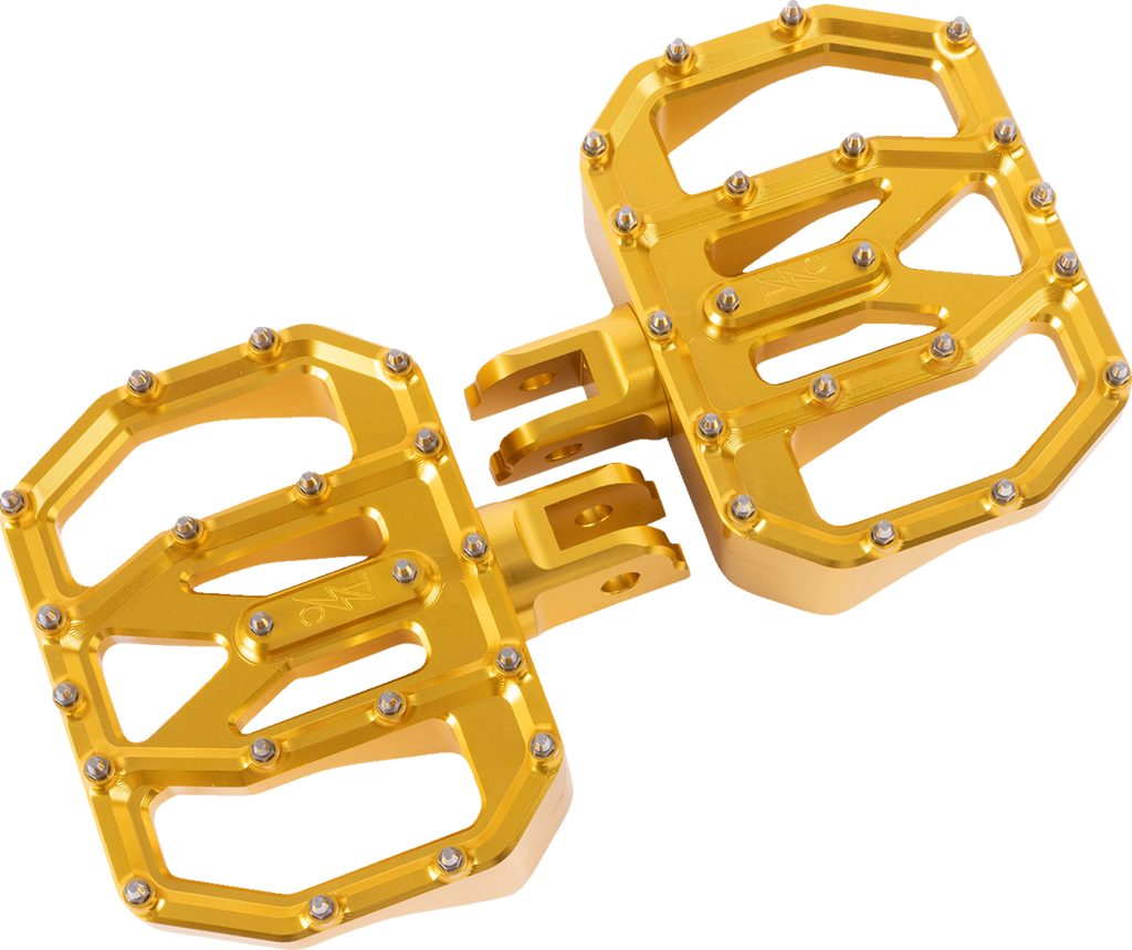 THRASHIN SUPPLY CO. Mini Aggressor Floorboards Chrome - Front TSC-2031-3-SF