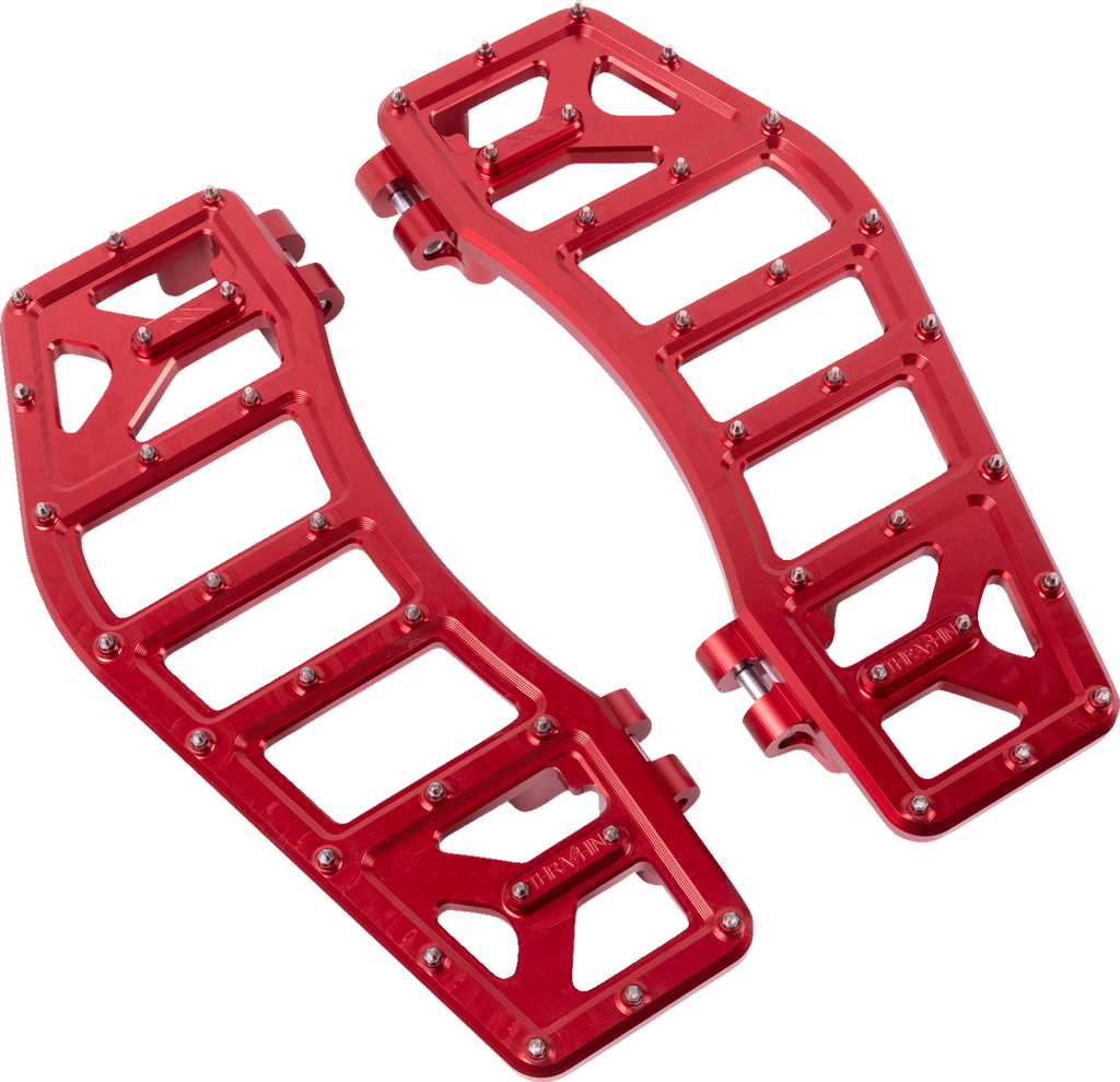 THRASHIN SUPPLY CO. Aggressor Floorboards - Red TSC-2219-2