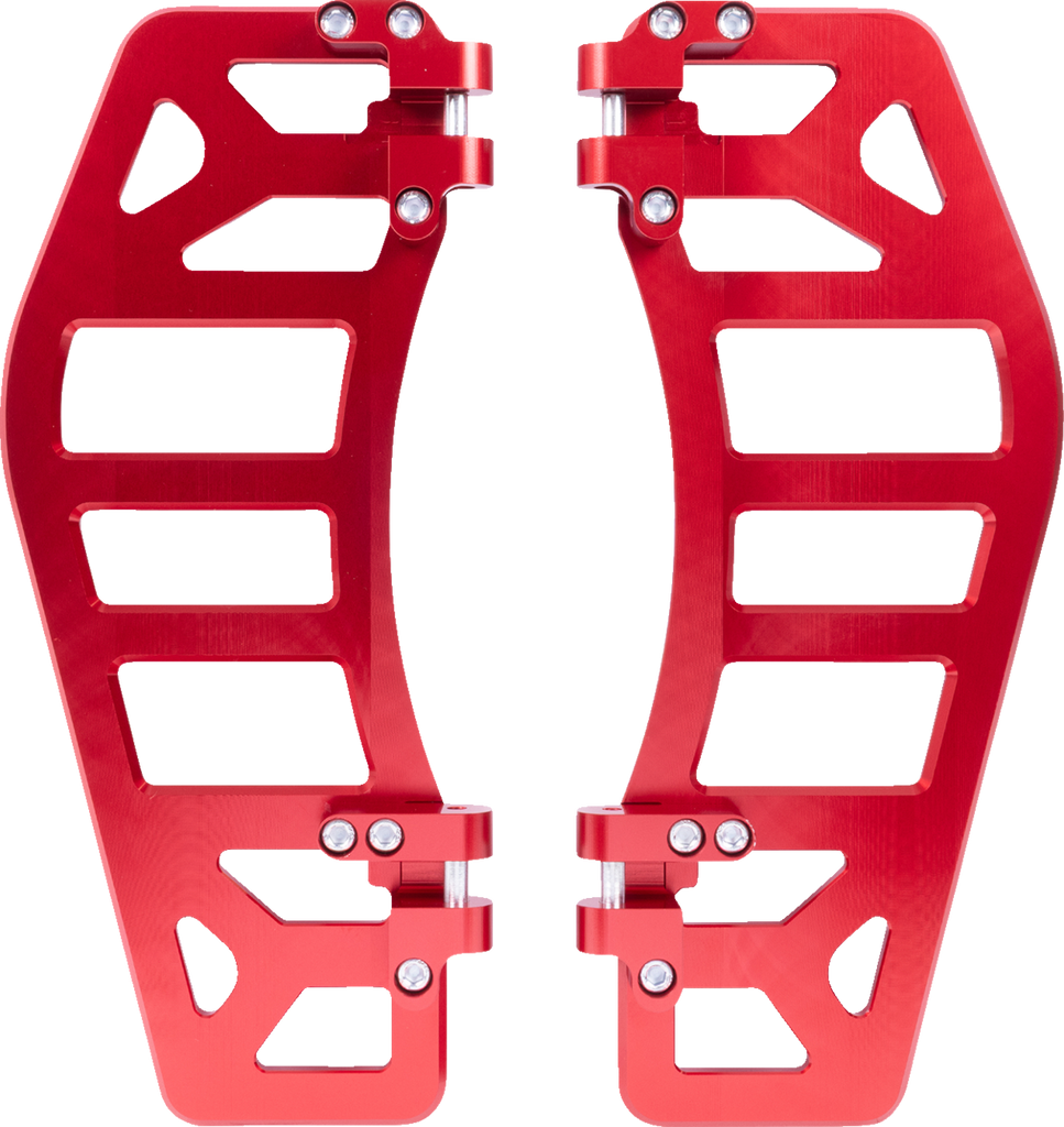 THRASHIN SUPPLY CO. Aggressor Floorboards - Red TSC-2219-2