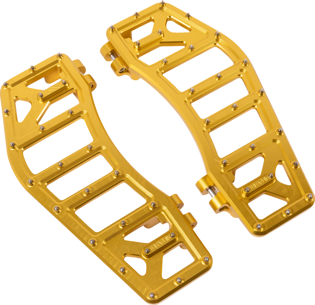THRASHIN SUPPLY CO. Aggressor Floorboards - Gold TSC-2219-5