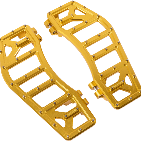 THRASHIN SUPPLY CO. Aggressor Floorboards - Gold TSC-2219-5
