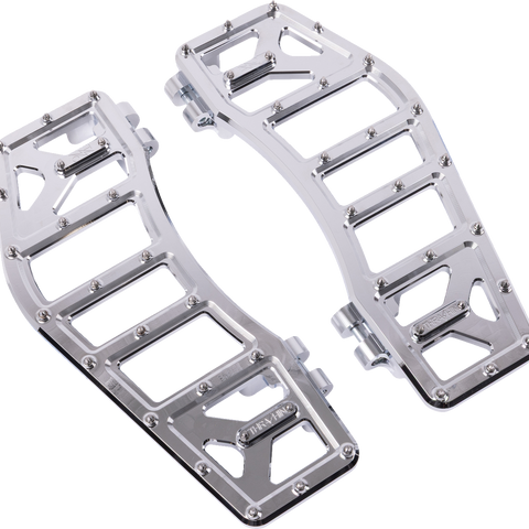 THRASHIN SUPPLY CO. Aggressor Floorboards - Chrome TSC-2219-3