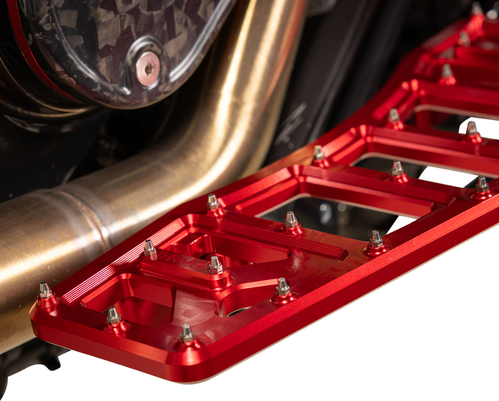 THRASHIN SUPPLY CO. Aggressor Floorboards - Red TSC-2219-2