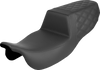 SADDLEMEN Step-Up Seat - Rear Lattice Stitch - FLRT/FLTRT '15-'25 815-07-173