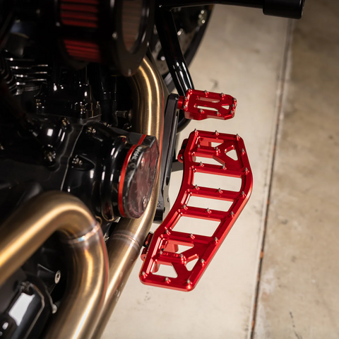 THRASHIN SUPPLY CO. Aggressor Brake Pedal - Red - Touring TSC-2221-2