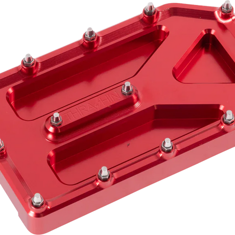 THRASHIN SUPPLY CO. Aggressor Brake Pedal Pad - Red - Touring TSC-2220-2