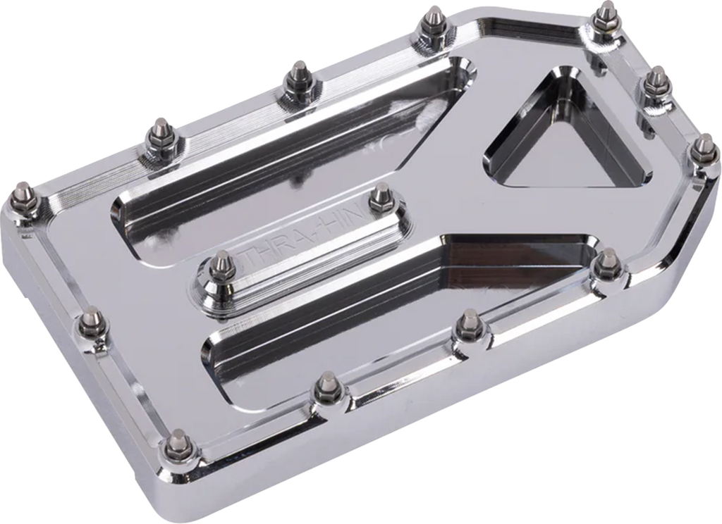THRASHIN SUPPLY CO. Aggressor Brake Pedal Pad - Chrome - Touring TSC-2220-3