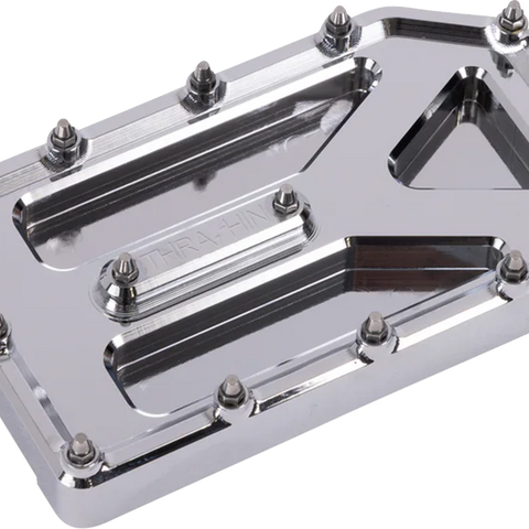 THRASHIN SUPPLY CO. Aggressor Brake Pedal Pad - Chrome - Touring TSC-2220-3