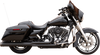S&S Cycle 2-Into-1 Exhaust System for Harley-Davidson FL Models 1995-2016 - Black, Part 550-0777