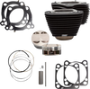S&S CYCLE Cylinder Kit - 4.500" Stroke - Wrinkle Black w/o Highlight - M8 910-0685A