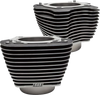 S&S Cycle M8 Cylinder Set, 4.25-Inch Bore, Unhoned, Wrinkle Black with Highlights - 910-0682A