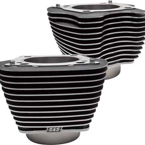 S&S Cycle M8 Cylinder Set, 4.25-Inch Bore, Unhoned, Wrinkle Black with Highlights - 910-0682A