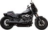 S&S Cycle Super Street 2:1 Exhaust System - Black (Part #550-0788)