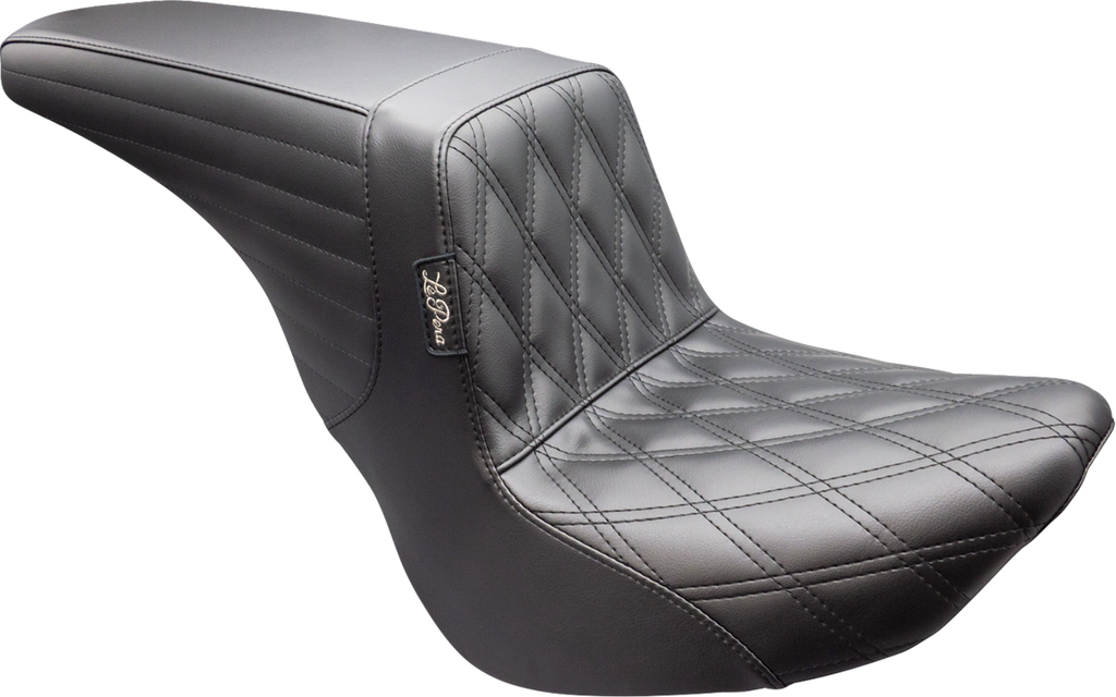 LE PERA Kickflip Up Front Seat - Double Diamond in Black for FL/FX '18-'25 (Part No. LYU-590DD)