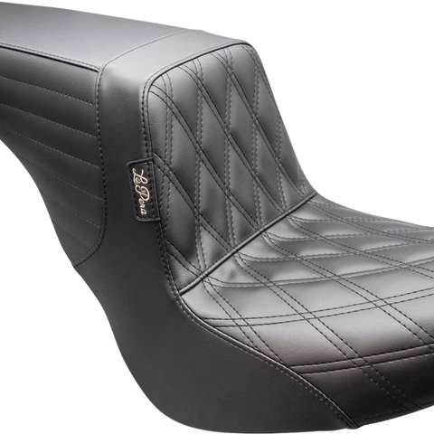 LE PERA Kickflip Up Front Seat - Double Diamond in Black for FL/FX '18-'25 (Part No. LYU-590DD)