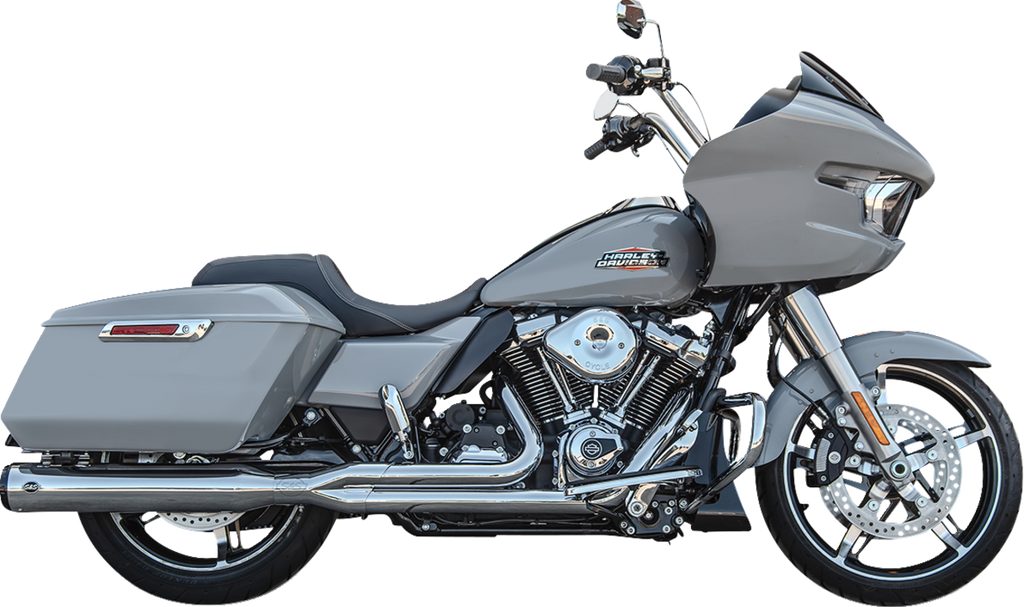 S&S Cycle 2-Into-1 GNX Exhaust System for Touring Bikes, Chrome - Part 550-1168