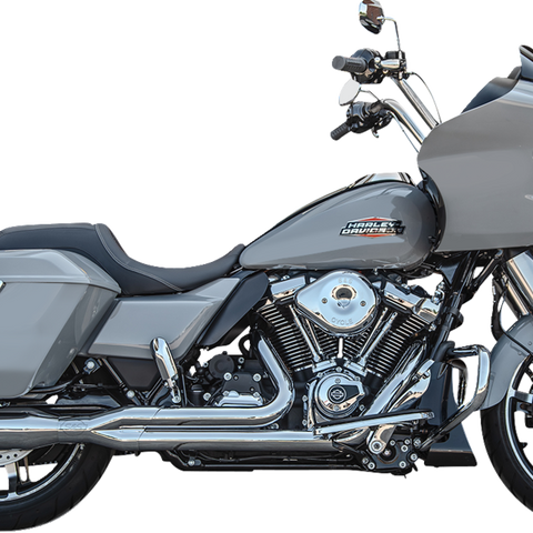 S&S Cycle 2-Into-1 GNX Exhaust System for Touring Bikes, Chrome - Part 550-1168