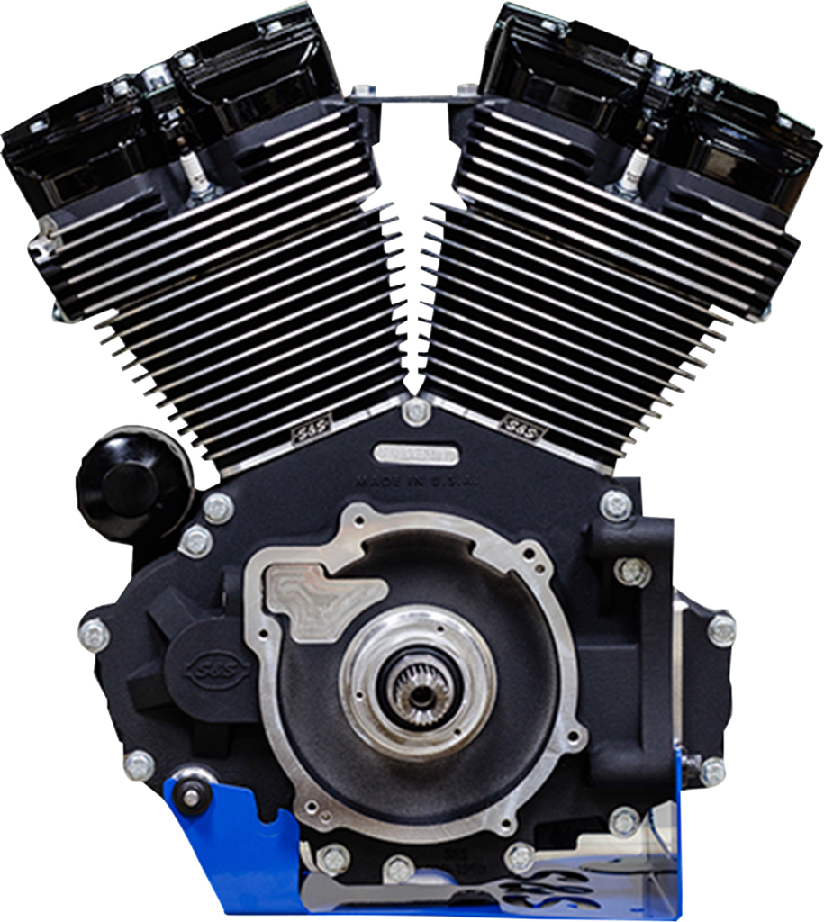 S&S CYCLE MK136 Engine with 475G Camshaft for M8 Softail - Oil Cooled, Black Edition