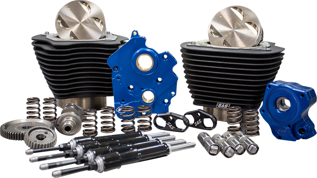 S&S CYCLE Power Pack - 4.500" Stroke - Oil Cooled - Black w/Highlights - M8 310-1103C