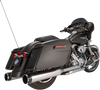 S&S Cycle 4-1/2-Inch MK45 Performance Mufflers, Chrome with Black Thruster Endcaps, Part Number 550-0619