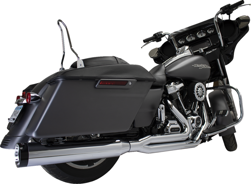 Khrome Werks 200770-SR 2-Into-1 Outlaw-SR Exhaust System for M8 Touring - Chrome Finish