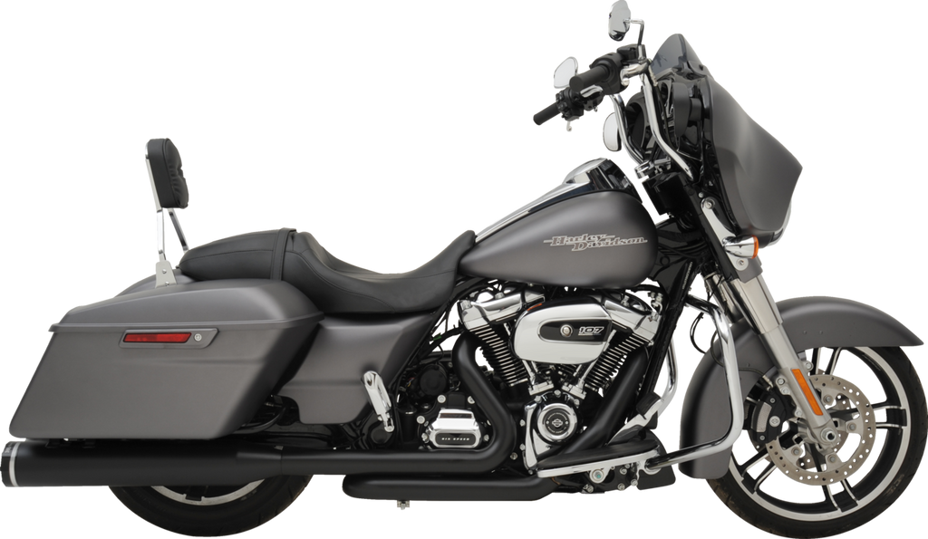 Khrome Werks 200810A-SR Dominator-SR 2-Into-1-Into-2 Exhaust System for M8 Touring - Black Finish