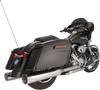S&S Cycle 4-1/2-Inch MK45 Performance Mufflers, Chrome with Chrome Tracer - 550-0624