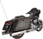 S&S Cycle 4-1/2-Inch MK45 Performance Mufflers, Chrome with Chrome Tracer - 550-0624