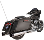 S&S Cycle MK45 Performance Touring Mufflers, Chrome with Black Tracer, Part 550-0623
