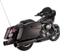 S&S Cycle MK45 4-1/2-Inch Touring Performance Mufflers, Black with Black Tracer – 550-0625