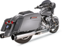 S&S Cycle Mk45 Touring Performance Mufflers, Black Thruster, Part Number 550-0664